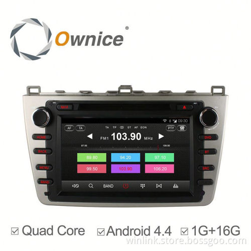8inch Android 4.4 Quad Core car mulitmedia for Mazda 6 with BT + OBD